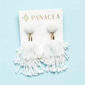Panacea Beaded Tassel Earrings - NWT